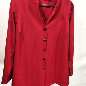 Susan Graver Red Women's Blazer